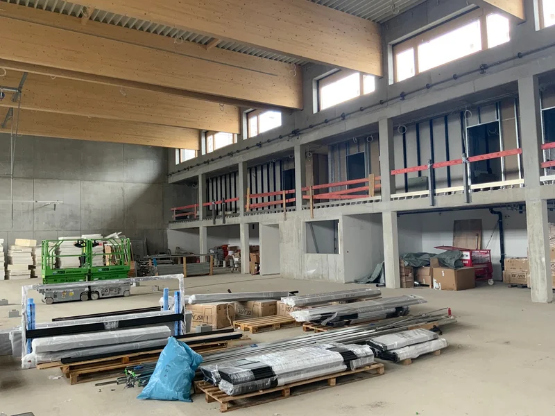 Halle im Innenausbau